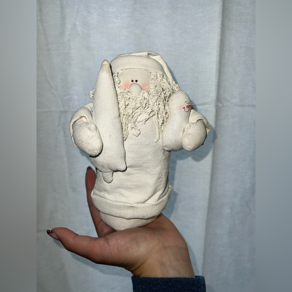 Cream Santa Claus Plush Decor